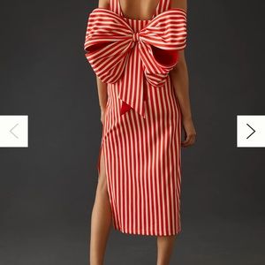 Anthropologie Vineet Bahl Bow Detail Midi Dress